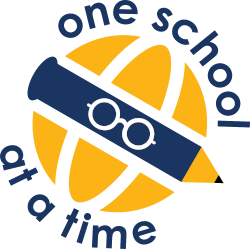 Berkeley Vision One School at a Time Logo Logo saying 'one school at a time'