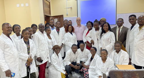 Universite de Montreal, Unite de sante International Haiti Image of students in lab coats