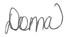 The name Donna handwritten