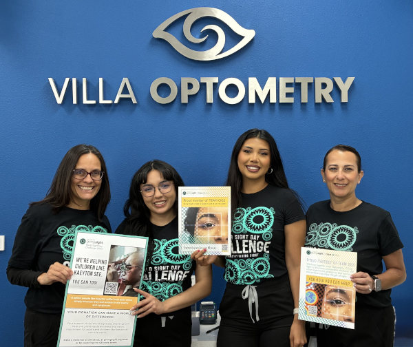 A photo of Dr. Angelica Villa and the team at Villa Optometry